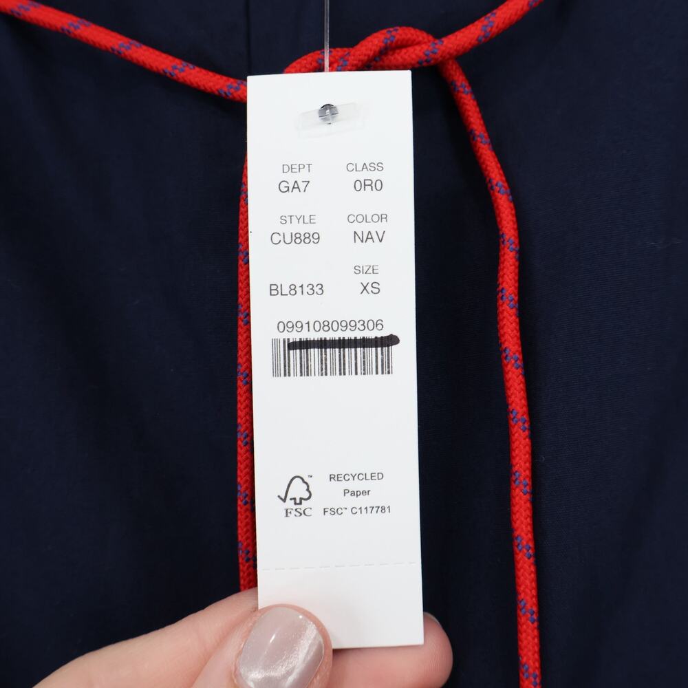 J.Crew Luna Utility Pant Navy Blue Removable Paracord Belt Size XS NWT - Picture 5 of 8